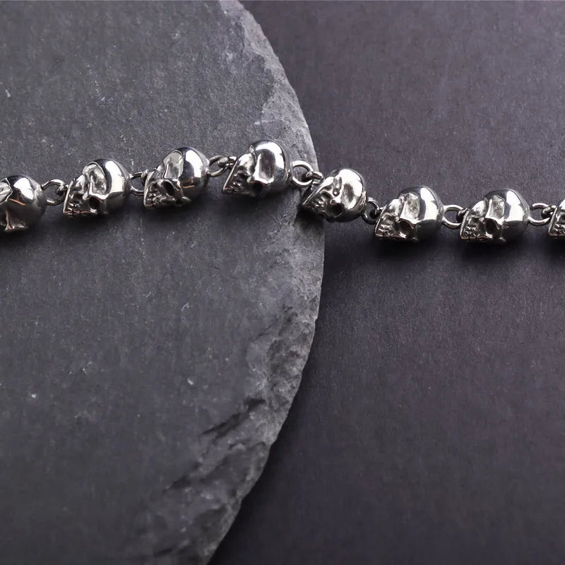 Vintage Skull Beaded Skull Bracelets Gothic Jewelry Accessories Gifts