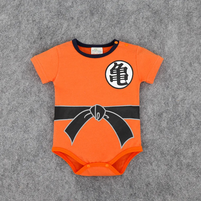 Baby Boy Anime Romper Cartoons Long Sleeve + Smock Halloween Christmas Costume Gift Boys Summer Rompers Spring Autumn Clothing