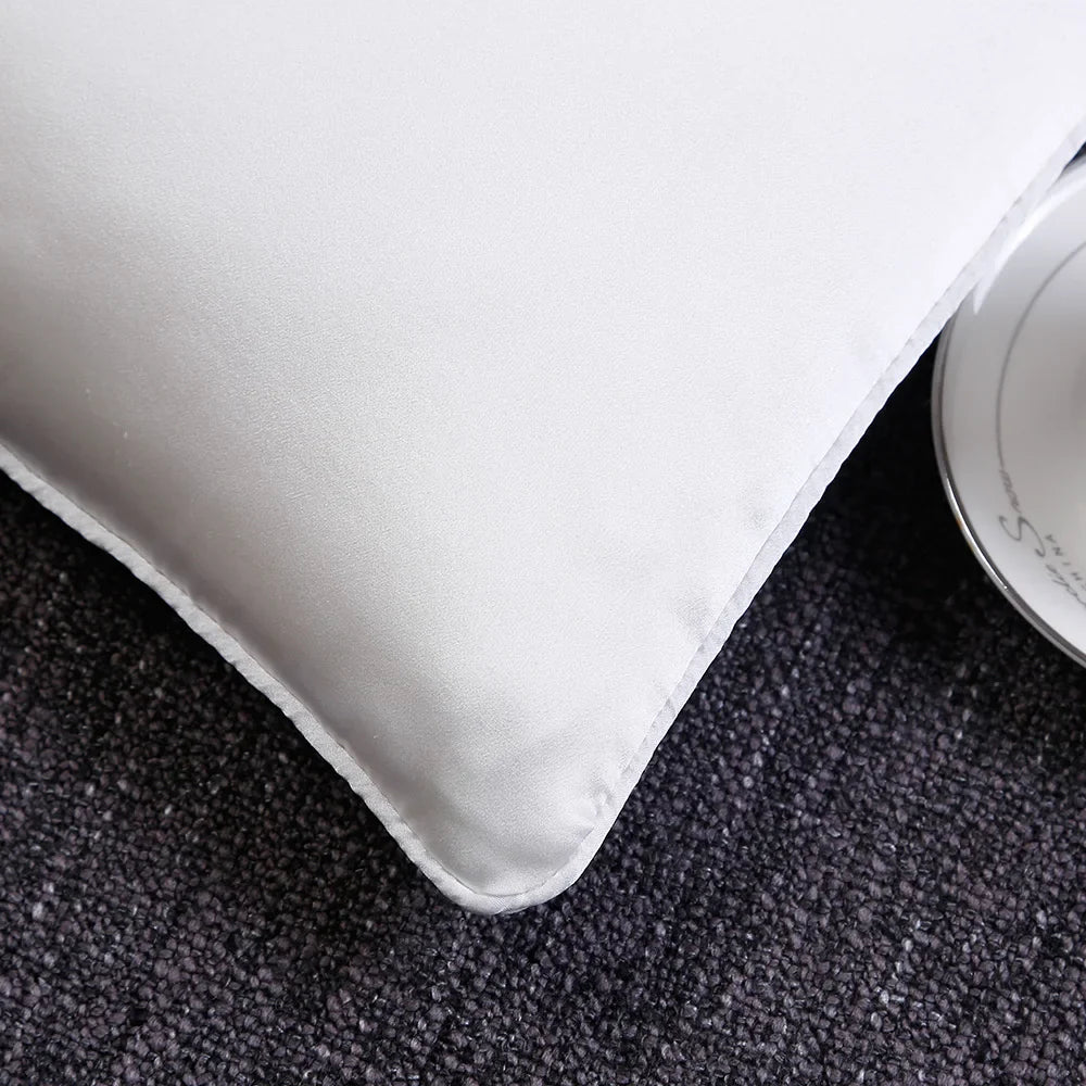 LILYSILK 100 Silk Filled Pillow Silk Shell 1 Pcs Pure Natural Filling for Sleeping Luxury Home Textile Free Shipping