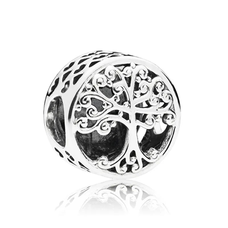 New Animal Footprint Musical Note Safety Chain Crown Boy Pendant Fits Pandora Charm Bracelet DIY Women's Original Beading Gifts