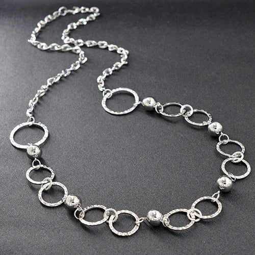 Sunny Jewelry Fashion Jewelry 2021 Round Ball Necklace Long Chain Women's  Jewelry High Quality  For Daily Wear Gift Anniversary
