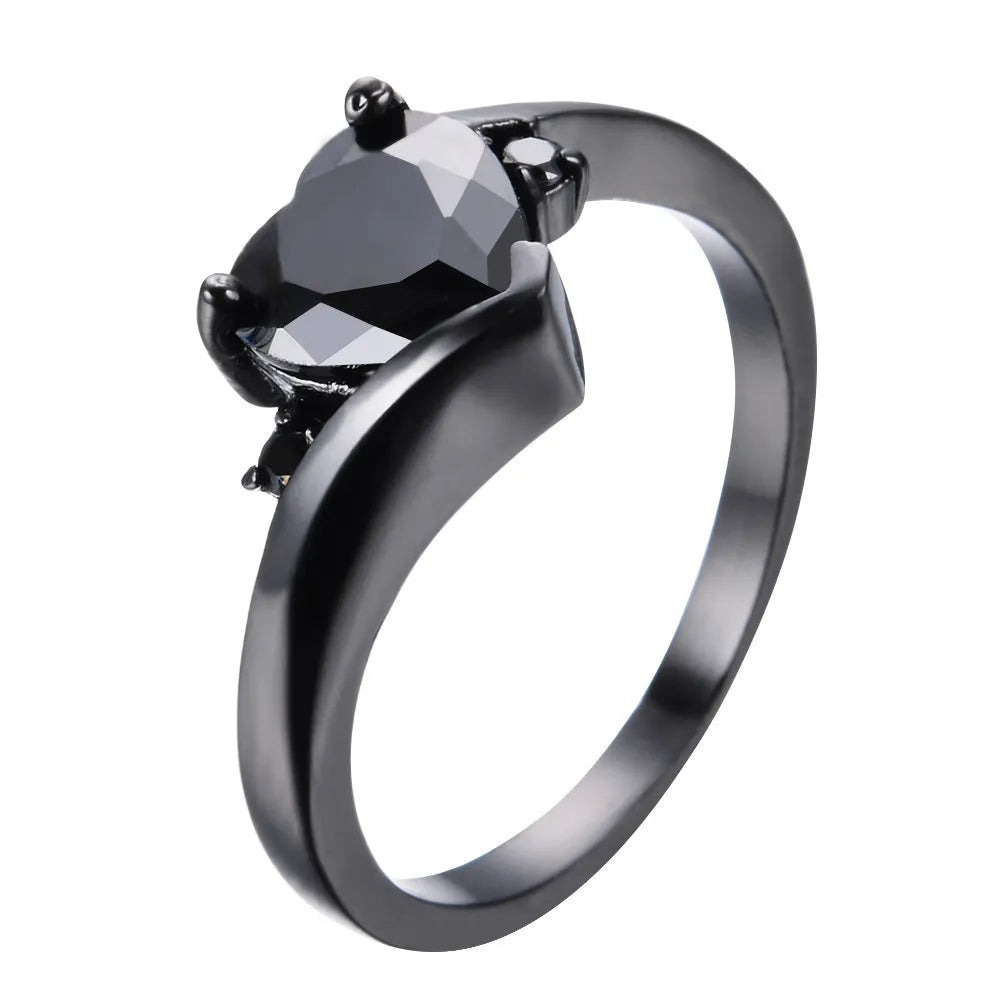 Punk Skull Retro Gothic Rings for Women Men Halloween Goth Witchcraft Accessories Black Color Rings Fashion Jewelry Gifts R623