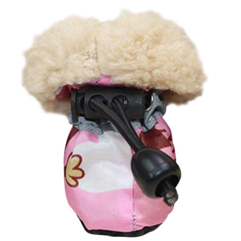 4PCS Dog Shoes Winter Super Warm Cotton Shoes Anti Slip Dog Boots Dogs Paw Protectors Puppy Shoes Pet Product Dog Accessories