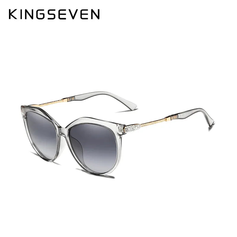KINGSEVEN 2022 Polarized Women's Sunglasses Gradient Lens Luxury Sun glasses Brand Lentes de sol Mujer