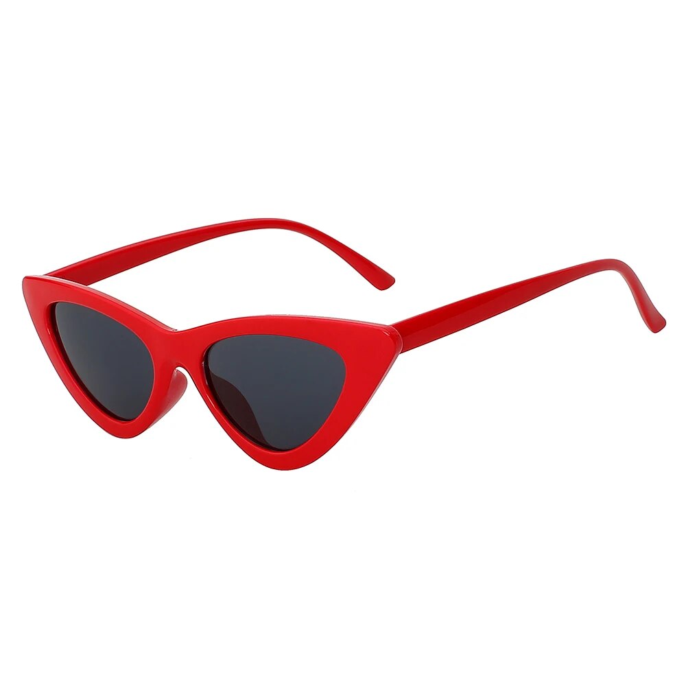 New fashion cute sexy women's sunglasses cat eye female retro brand designer triangle small sunglasses female uv400