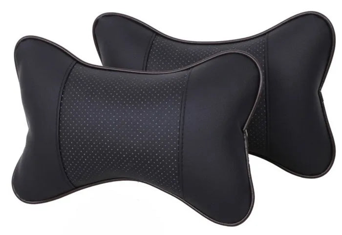 2 PCS Auto Safety Pillow Car Headrest Breathe Car Auto Seat Head Neck Rest Cushion Headrest Pillow Pad black orange beige gray