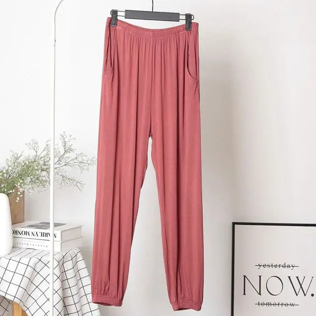 Plus Size 7XL 150KG Autumn Thermal pants High Elastic Waist Pants Ladies Loose Comfortable Sports Pants Big Sleepwear Pants