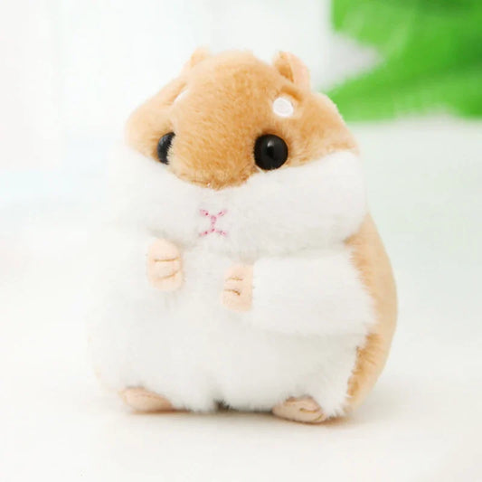 10CM Mini Fluffy Hamster Keychain Women Girl Cute Pompom Rabbit Key Chain On Bag Car Trinket Jewelry Wedding Party Kids Toy Gift