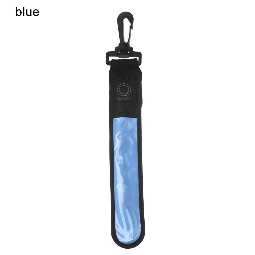 1Pc LED Glowing Luminous Reflective Safety Alert Hand Strap Wristband Bicycle Armband Light Backpack Hanging Light Night Running