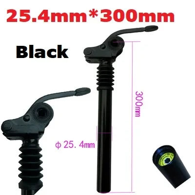 E-Bike Electric Folding Bike Shock Absorber Seat Post Alloy 25.4mm 27.2mm 28.6mm 31.8mm 33.9mm 34mm Folding Flipped Seat Post