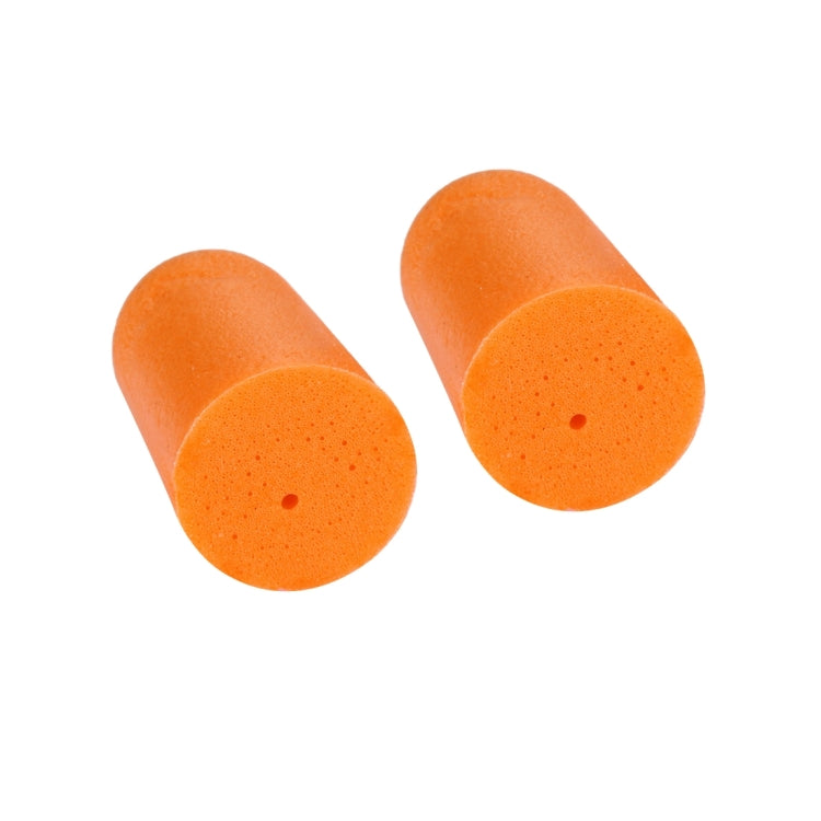 Ten Pairs Non-toxic Orange Soft Memory Foam Material Earplug for Sleeping