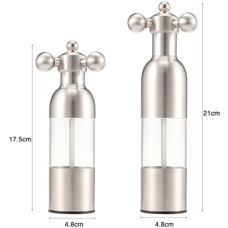 MICLAN Stainless Steel 304 Rudder Shape Grinder Pepper Grinding Machine, Size : S, S