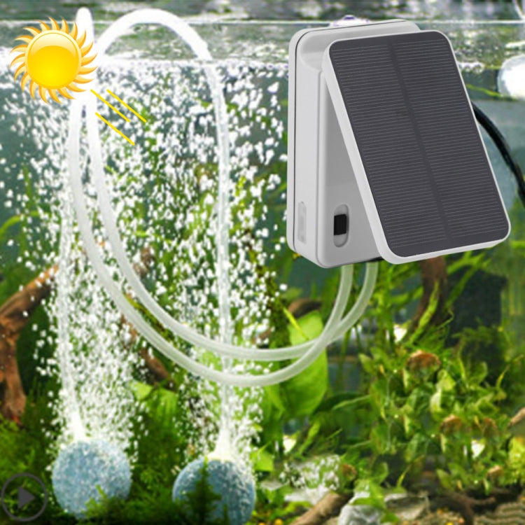 5V Foldable Aquarium Fish Tank Solar Power Air Pump Oxygenator, US Plug, Solar Power Oxygenator