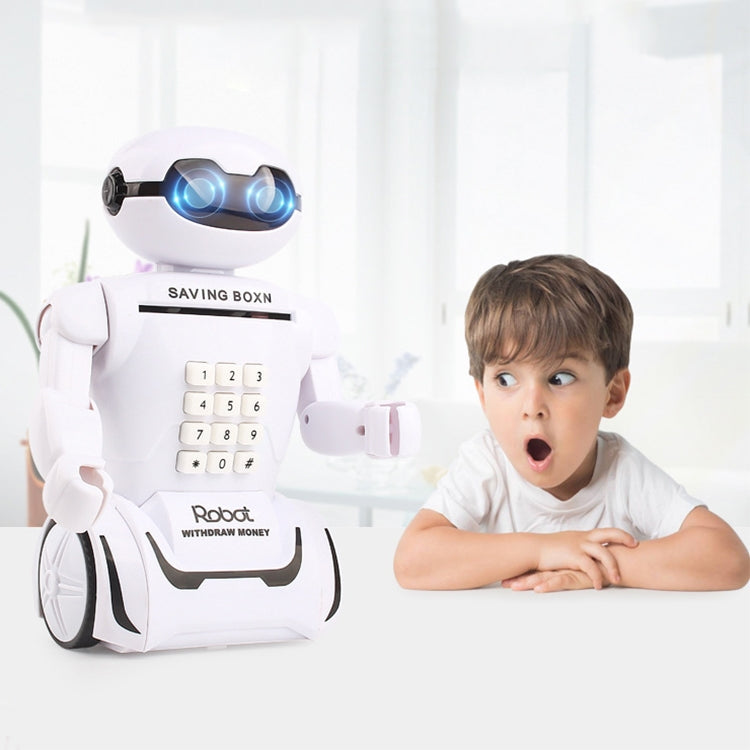 Multi-function Robot Piggy Bank Desk Lamp Code Money Box for Children, Robot Bank