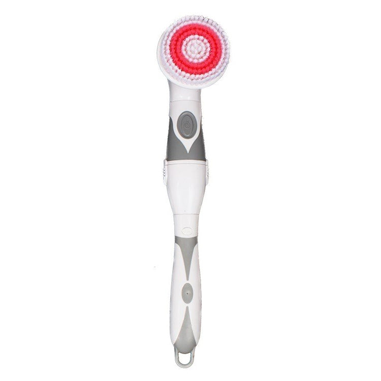 Multi-function Electric Waterproof Bath Cleansing Brush Long-handled Massage Brush, with 4 Brush Heads