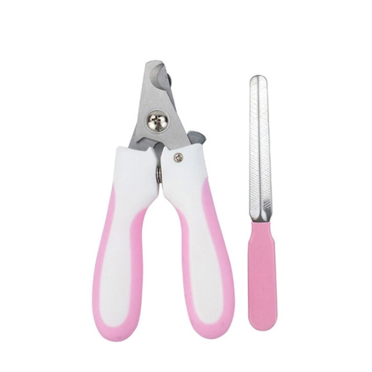 Pet Nail Clippers and Polisher Set, Size: Small, Small Pink, Small Blue