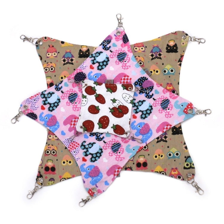 Pet Canvas Hammock Nice And Warm Cat Hammock Hamster Mat Nest Pet Bed,Medium,Size:33*30cm,Random Color Delivery, Size:33*30cm