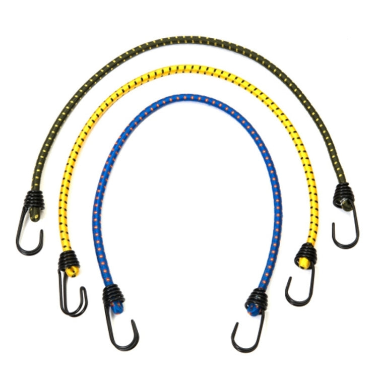 2 PCS Outdoor Tent Crude Elastic Rope Tied High Luggage Rope Clothesline Camping, Length: 60cm, Diameter: 8mm, Random Color Delivery
