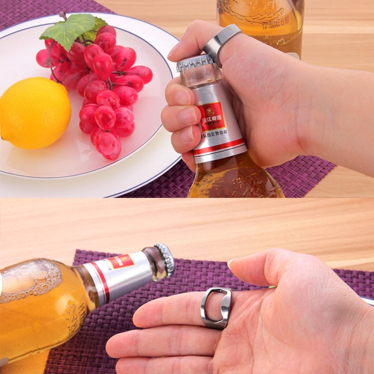 10pcs Ring Style Metal Beer Bottle & Can Opener, Inner Diameter: 2.2cm, 10pcs Ring Style