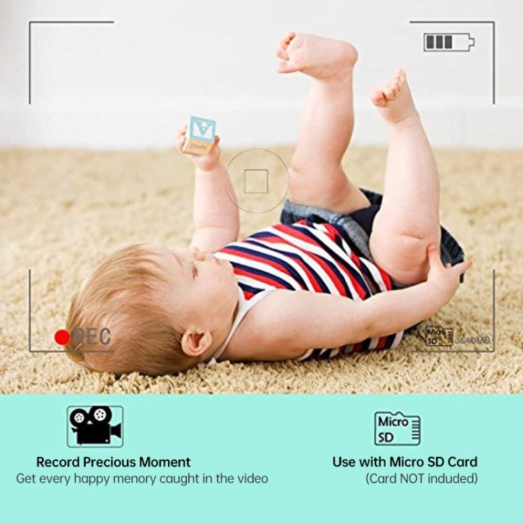 BM-SP820 2.4 inch LCD 2.4GHz Wireless Surveillance Camera Baby Monitor with 7-IR LED Night Vision, Two Way Voice Talk(White)