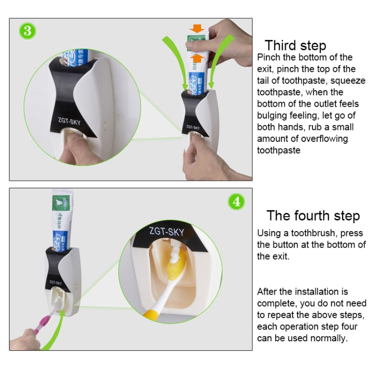 Automatic Toothpaste Dispenser Set with 5 Toothbrush Holder