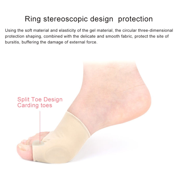 1 Pair SEBS Hallux Valgus Correction Sleeve Feet Care Special Big Toe Bone Ring Foot Thumb Orthopedic Brace Relieve for Men / Women, Size: L, Size: L