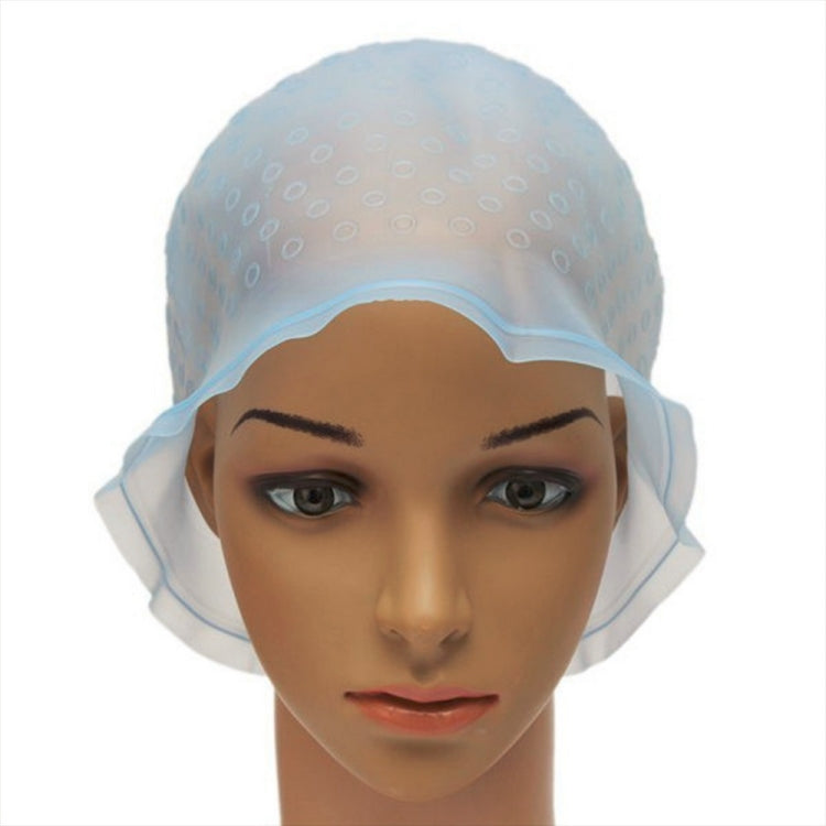 High Temperature Resistant Acid and Alkali Silicone Pick Dye Hair Dye Hat, Random Color Delivery, Dye Hat