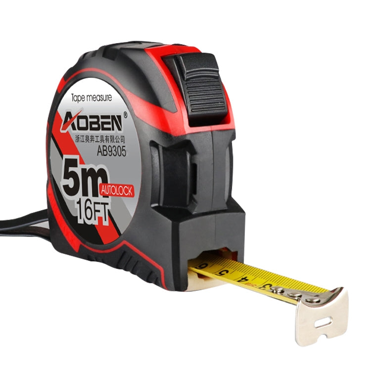 Aoben Retractable Ruler Measuring Tape Portable Pull Ruler Mini Tape Measure, Length: 5m Width: 19mm, Length: 5m Width: 19mm