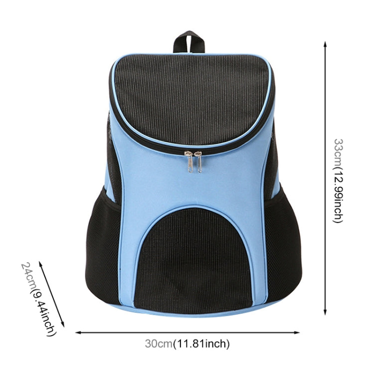 Portable Folding Nylon Breathable Pet Carrier Backpack, Size: 33 x 30 x 24cm, Size: 33 x 30 x 24cm Blue, Size: 33 x 30 x 24cm Red, Size: 33 x 30 x 24cm Black, Size: 33 x 30 x 24cm Coffee