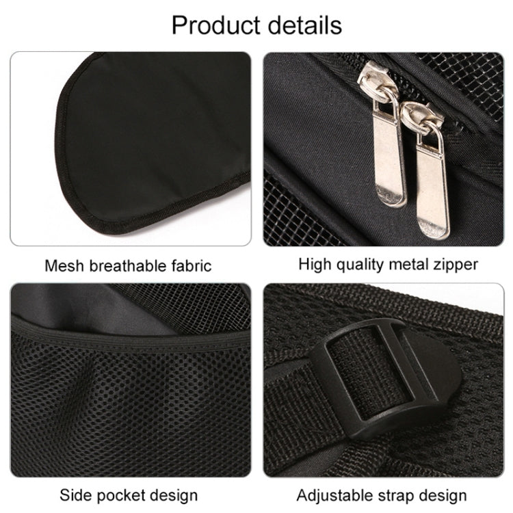 Portable Folding Nylon Breathable Pet Carrier Backpack, Size: 33 x 30 x 24cm, Size: 33 x 30 x 24cm Blue, Size: 33 x 30 x 24cm Red, Size: 33 x 30 x 24cm Black, Size: 33 x 30 x 24cm Coffee