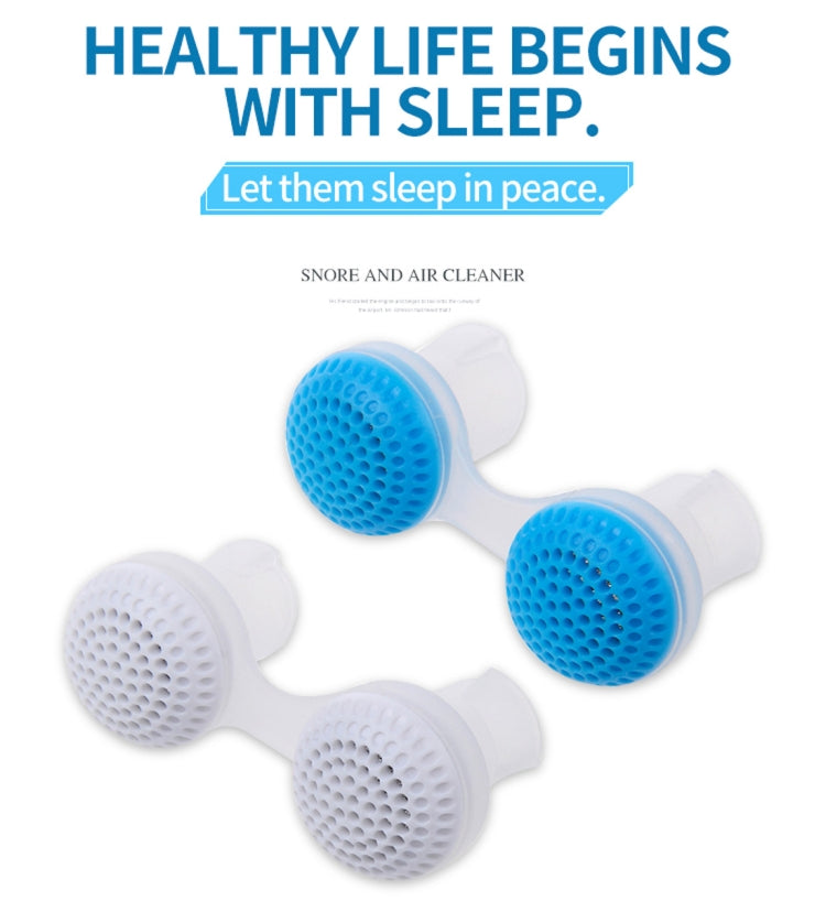 2 PCS 2 in 1 ABS Silicone Anti Snoring Air Purifier