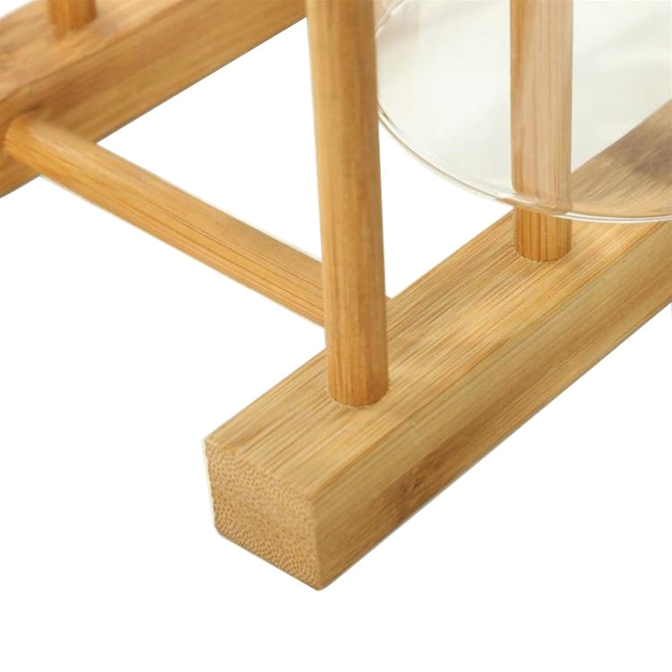 Solid Wood Dish Drip Rack Plate Holder, Size: 25.5x12x10cm, 5 Grid