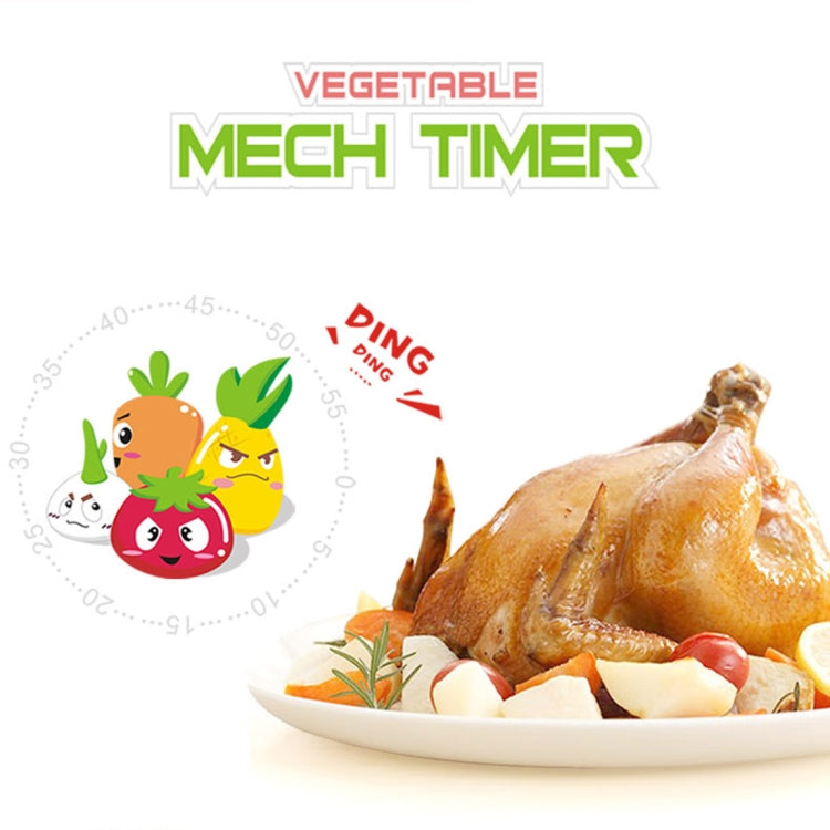 Vegetable Kitchen Timer Cooking Mechanical Timing Tool Count Down Alarm, Random Color Delivery, RB208