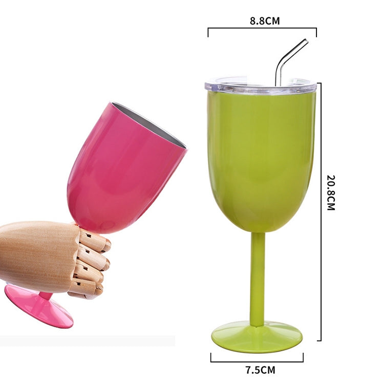 New Fashion Stainless Steel Vacuum Cup Red Wine Cocktail Goblet Creative Gift