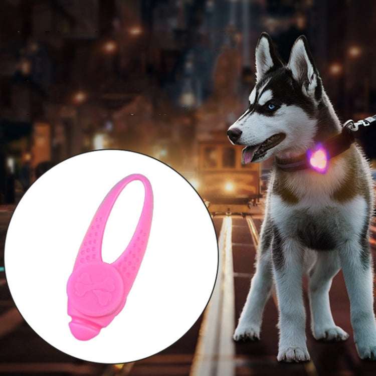 LED Night Light Pet Safety Collar Silicone Pendant