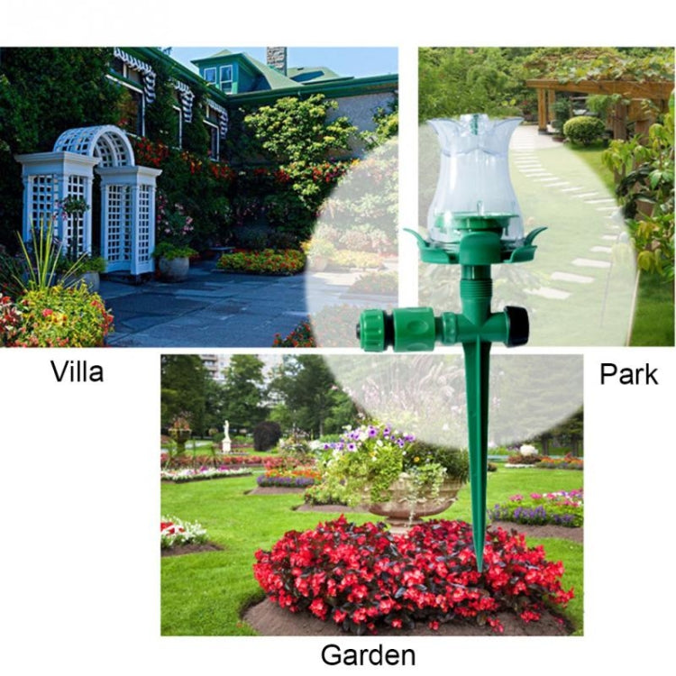 LED Luminous Lawn Sprinkler Automatic Water Sprinkler Garden Outdoor Irrigation Nozzle for Courtyard, LED Lawn Sprinkler