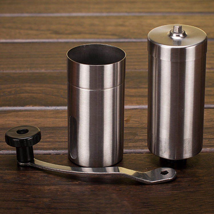 Portable Conical Burr Mill Manual Stainless Steel Hand Crank Coffee Bean Grinder, Capacity: 40g, Stainless Steel Capacity: 40g