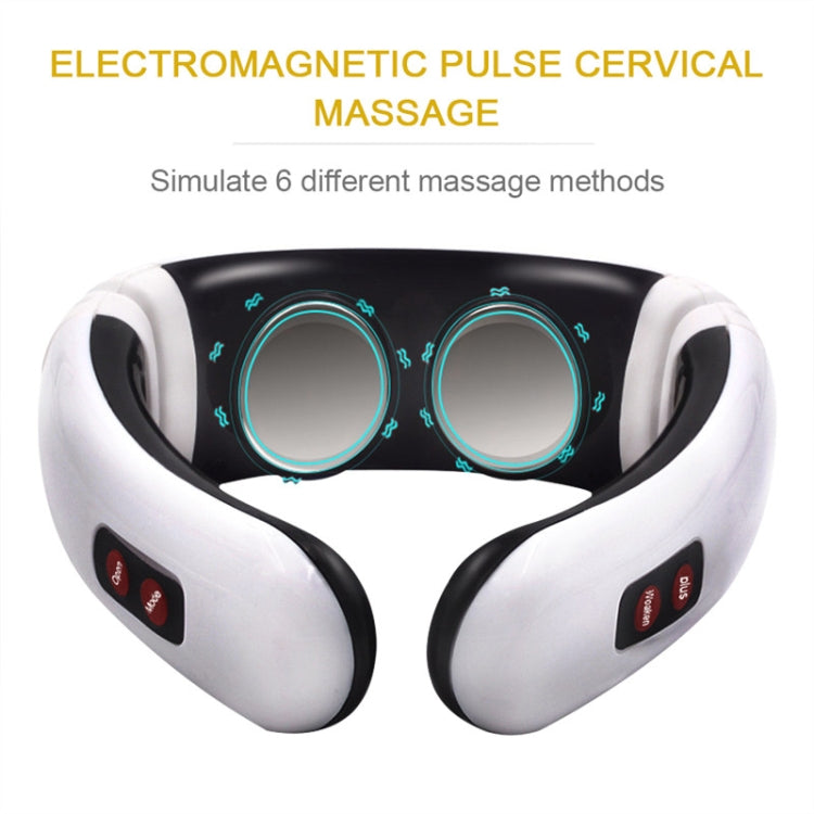 Household Electric Pulse Shock Neck Massager Intelligent Body Massager, Battery Powered (Not Include Battery), Old Battery Power