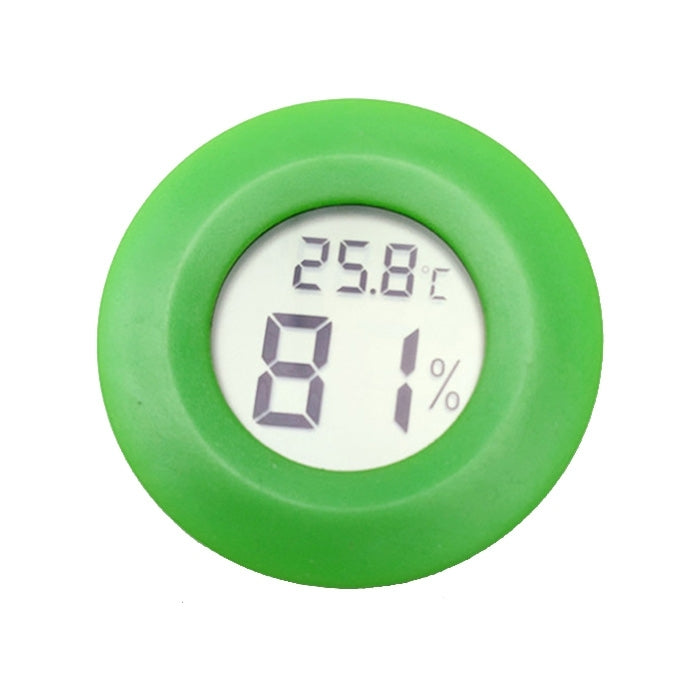 Digital Round Shaped Reptile Box Centigrade Thermometer & Hygrometer with Screen Display