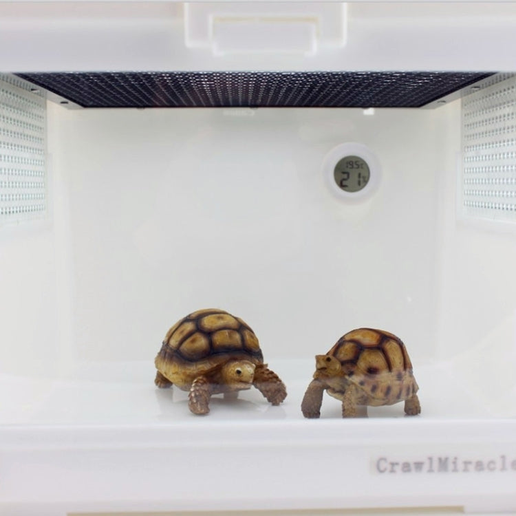 Digital Round Shaped Reptile Box Centigrade Thermometer & Hygrometer with Screen Display