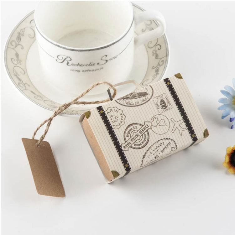 100 PCS Originality Wedding Mini Suitcase Sugar Box, Size: 8*5*2.5cm, Suitcase shaped