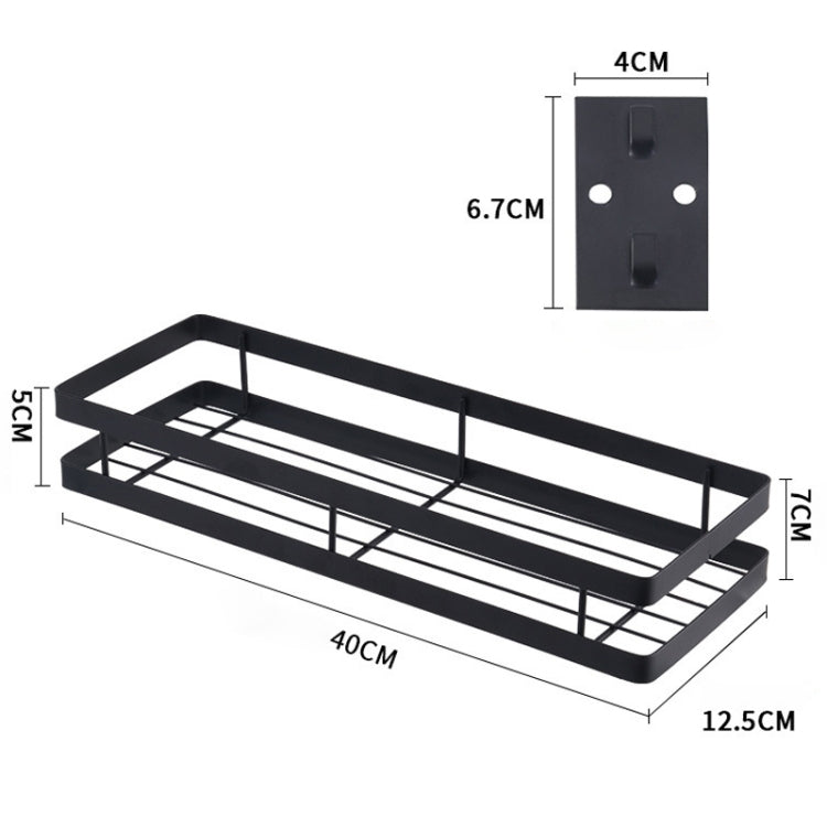 40cm Kitchen Punch-free Wall Mount Seasoning Storage Rack, 40cm