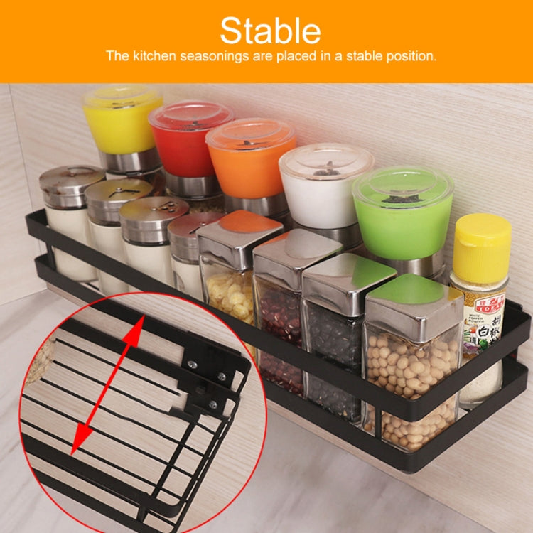 40cm Kitchen Punch-free Wall Mount Seasoning Storage Rack, 40cm
