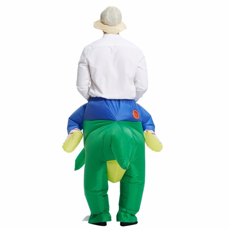 Operated Inflatable Dinosaur Fancy Polyester Dress Halloween Party Costume for Adult, Recommended Height: 1.6-1.9m