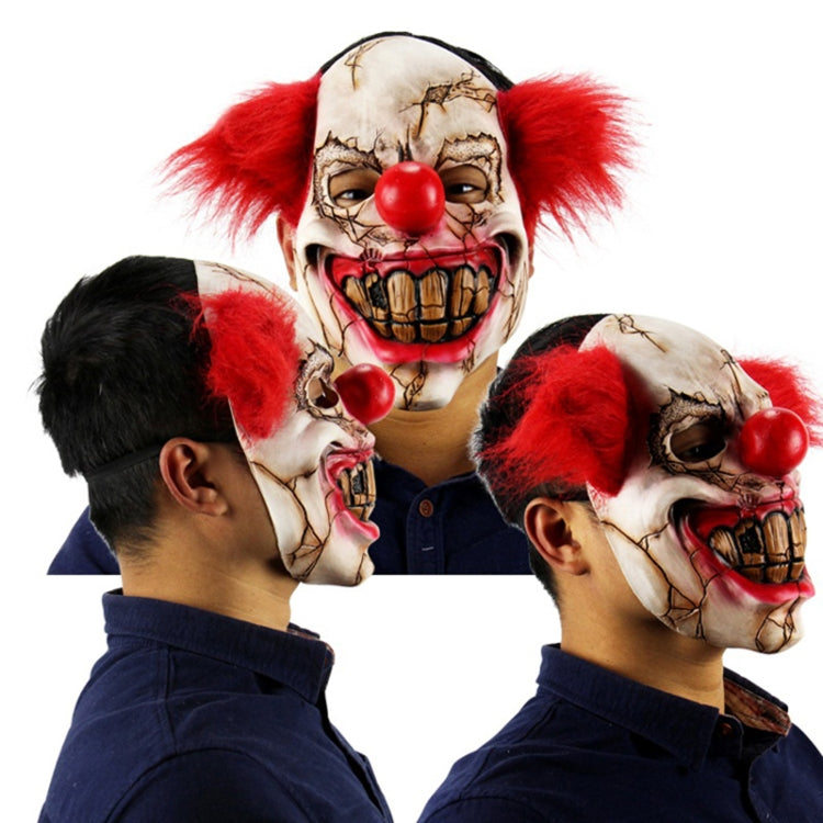 Halloween Festival Party Latex Bald Clown Frightened Mask, Bald Clown