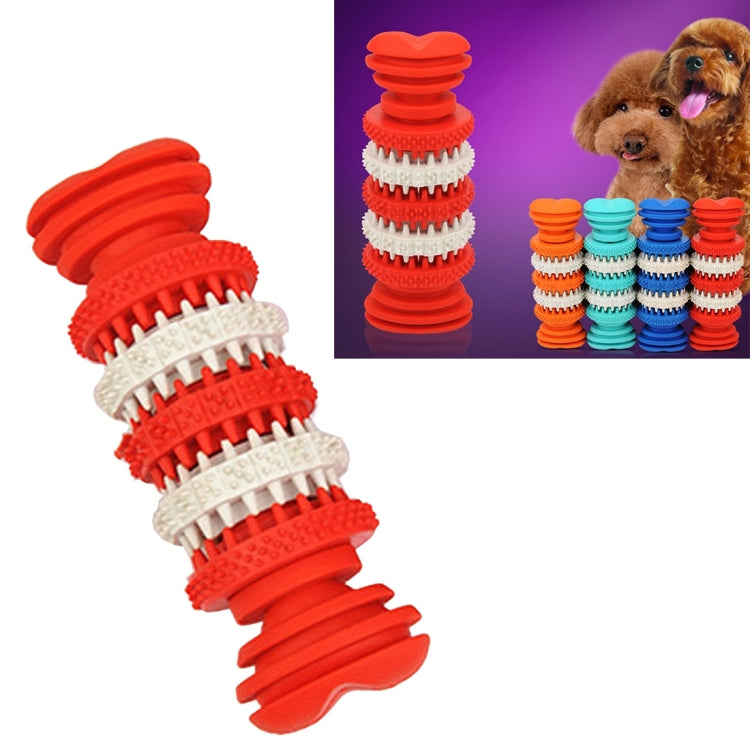 Dog Toy  for Pets Tooth Cleaning Chewing Toys of Non-Toxic Soft Rubber , Small Size,Length:12cm, 12cm Baby Blue, 12cm Orange, 12cm Blue, 12cm Red