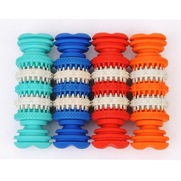 Dog Toy  for Pets Tooth Cleaning Chewing Toys of Non-Toxic Soft Rubber , Small Size,Length:12cm, 12cm Baby Blue, 12cm Orange, 12cm Blue, 12cm Red