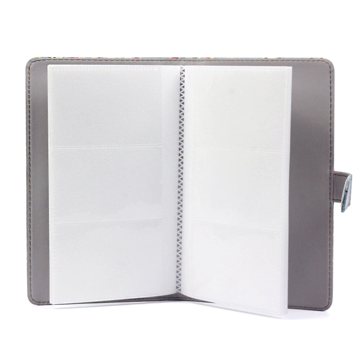 Rose Pattern 3 inch DIY PU Mini Creativity Insert Type 32 Pages Exquisite Photo Album for Polaroid, Rose