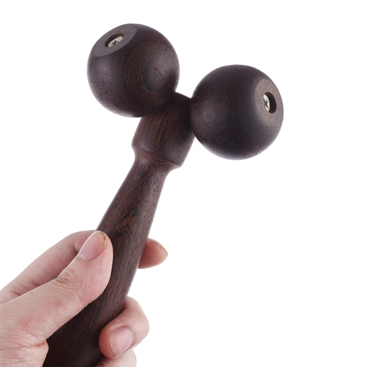 Wenge Solid Wood Manual Roller Massager