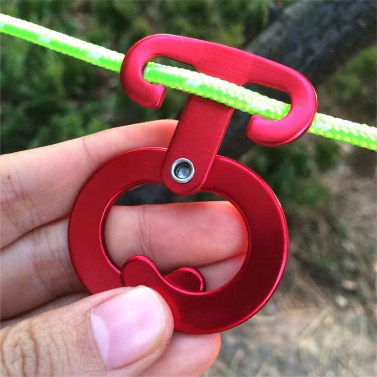 3pcs Aluminum Alloy Climbing Outdoor Hiking Camping Rope Hanger Hook Tent Light Hanging Buckle, 3pcs Rope Hanger Hook